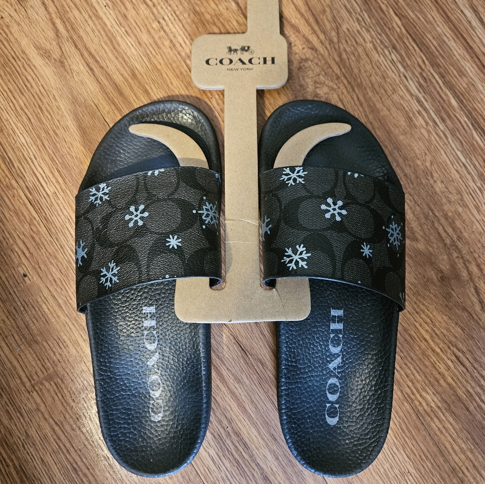 Coach Snowflake Slides Size 7